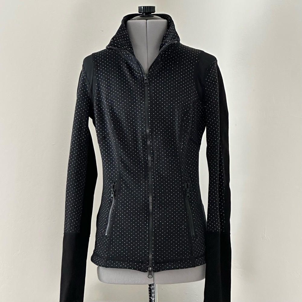 Zella Polka Dot Zip-up XS